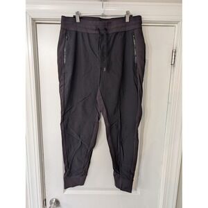 Athleta Headlands Hybrid Trek Jogger Black Pants Womens 14 athleisure workout